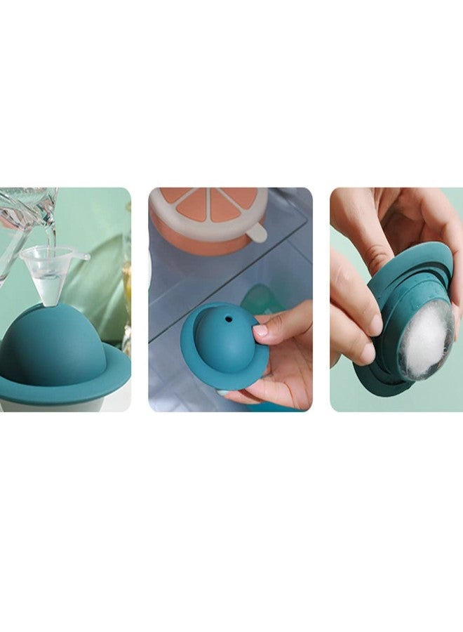 we3 Silicone Ice Ball Maker Mold 1 Piece (Orange) - Image 3